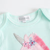 Cotton Short Sleeve Baby Bodysuits – Floral Print, 0-12 Months