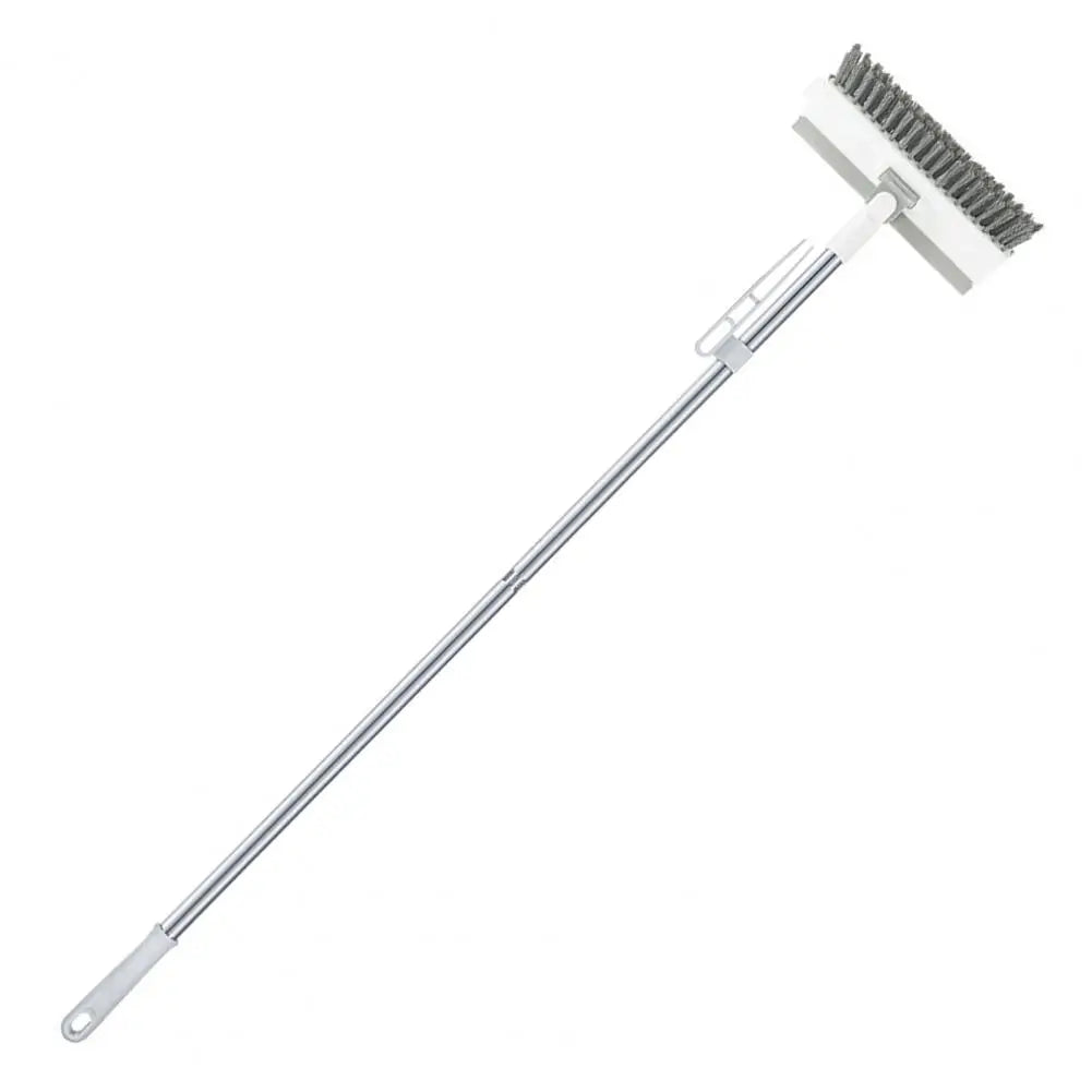 Rotatable Long-Handle Floor Scrub Brush with Squeegee