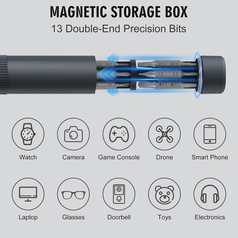 Precision Screwdriver Set with Magnetic Pen-Style Handle