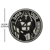 Knights Templar Cross Patch with Hook and Loop Backing