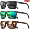 Polarized Square Sunglasses with UV400 Protection
