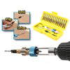 20-Piece Countersink Drill Bit and Screwdriver Bit Set with Quick-Change Adapter