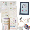 A collection of hand embroidery stitches and patterns for creative embroidery projects.