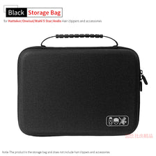 Black storage bag for hatteker oneisal wahl star and andis hair clippers and accessories