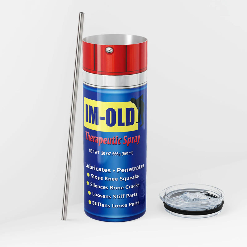 Spray Can Insulated Tumbler with Lid and Straw