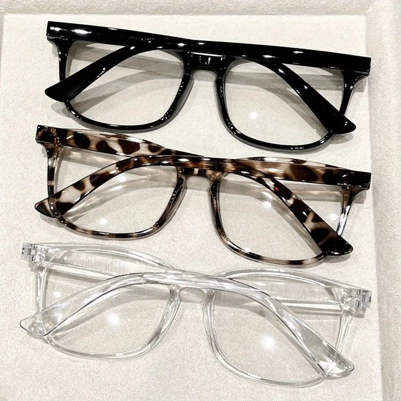 Y2K Leopard Print Square Sunglasses