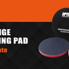 A set of SPTA professional polishing pads, including an orange pad and a white pad, for backing plate car polishers.