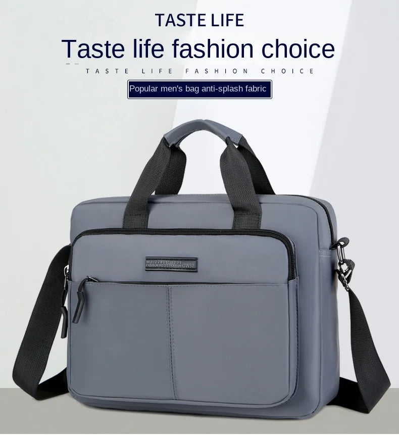 Large-Capacity Men's Messenger Bag with A4 Compatibility
