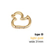 Star-Shaped Zinc Alloy Carabiner Clip for Bags and Belts