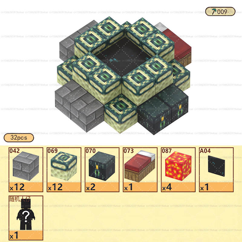 Magnetic Building Blocks Mine World Cube Set