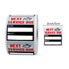 Oil Change Reminder Stickers