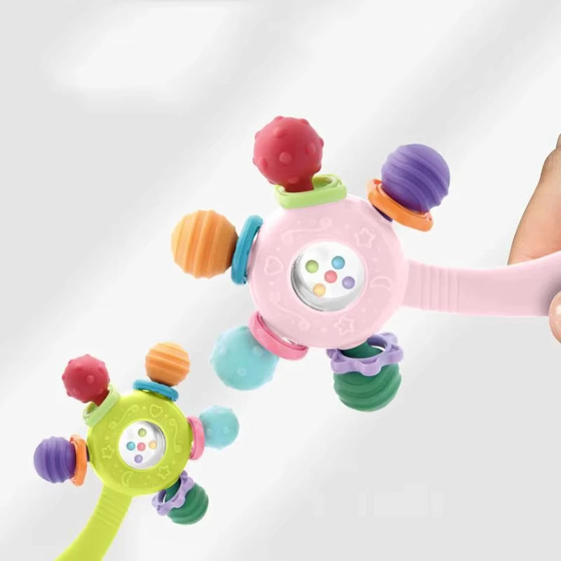 Montessori Sensory Baby Rattle and Teether Toy