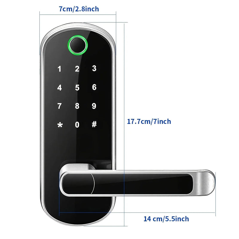 Smart Fingerprint Door Lock with WiFi App Control
