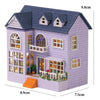 DIY Miniature Wooden Dollhouse Kit with Lighting