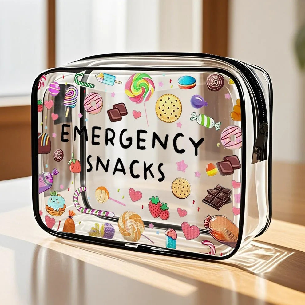 Transparent Travel Makeup Bag with Large Capacity Organizer