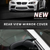 Gloss black rear view mirror cover for an Alfa Romeo series vehicle.