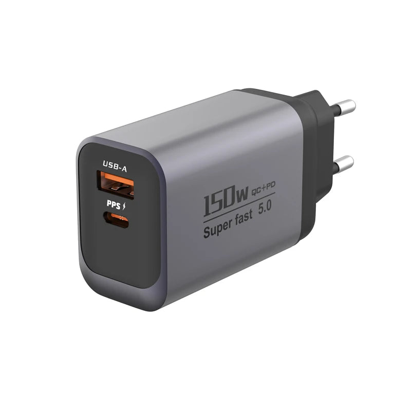 Dual Port USB-A & Type-C Fast Wall Charger