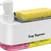 3-in-1 Kitchen Soap Dispenser with Sponge Caddy