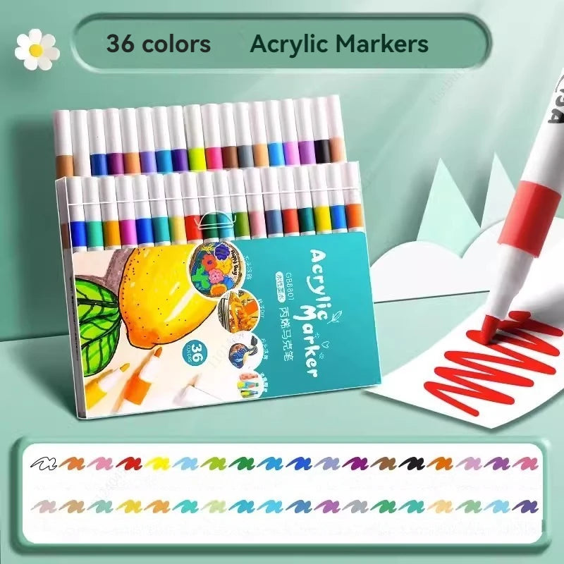 80-Color Acrylic Paint Marker Set