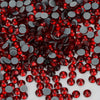 Red Glass Flatback Rhinestones - Multi-Color Glitter Round Crystals for DIY Crafts