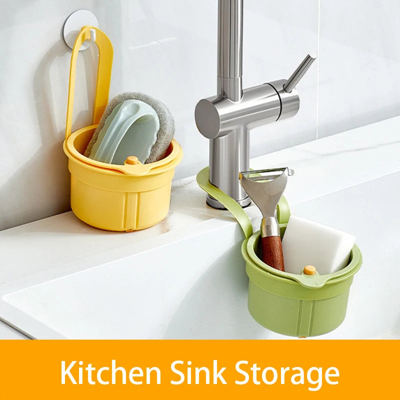 Push-to-Empty Hanging Sink Strainer Basket