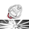 A clear waterproof LED side marker light is shown, with a close-up of its bright beam pattern.