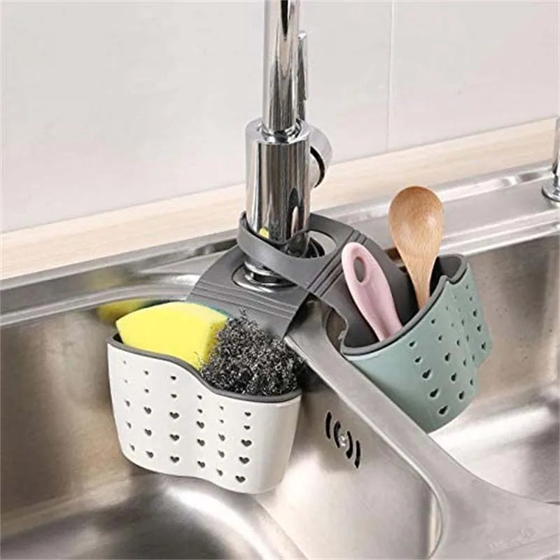 Adjustable Rubber Sink Hanging Basket