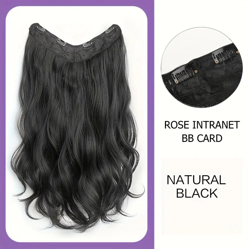 Synthetic Long Wavy Clip-In Hair Extensions