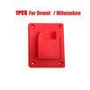 A single red wall-mount battery holder for 18V power tools.