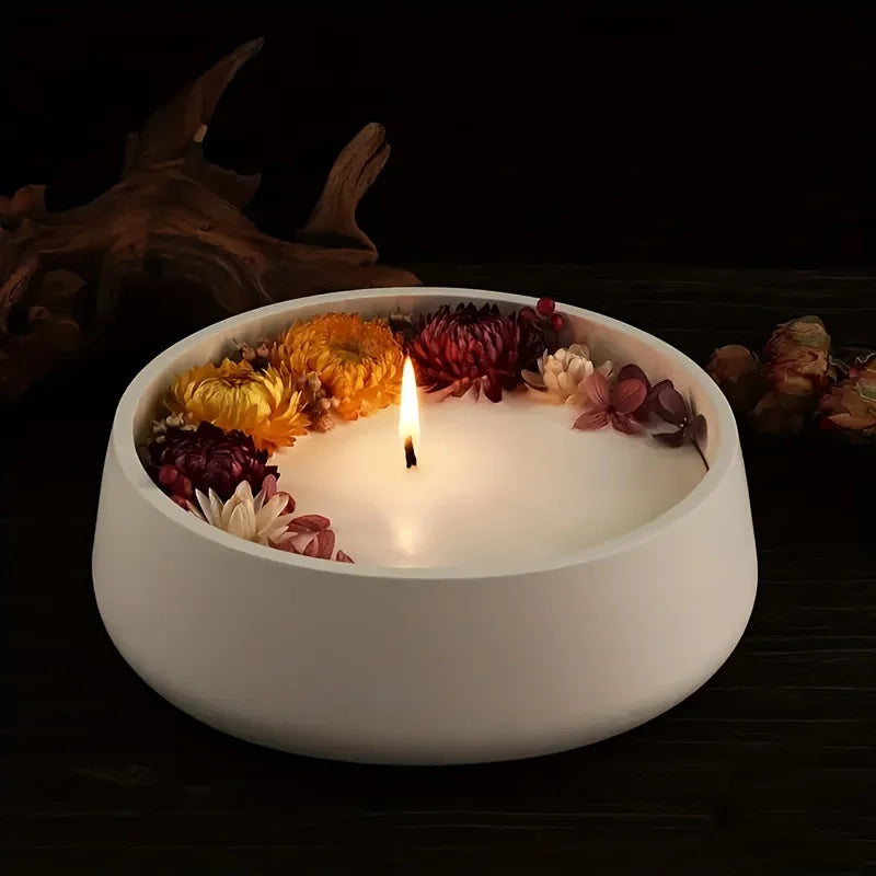 Flexible Silicone Round Bowl Mold for Resin, Plaster & Candle Making
