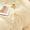 Princess Chiffon Duvet Cover with Romantic Ruffles