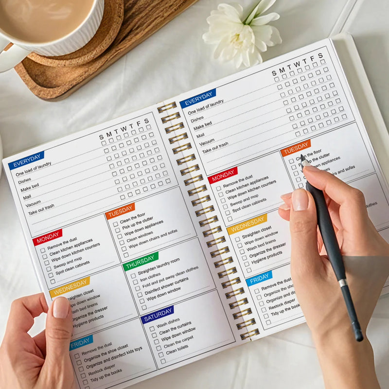 A5 Weekly Cleaning Planner