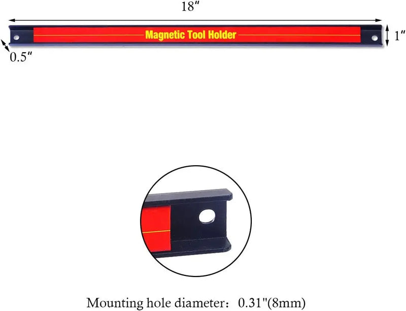 Heavy-Duty Magnetic Tool Holder Bar