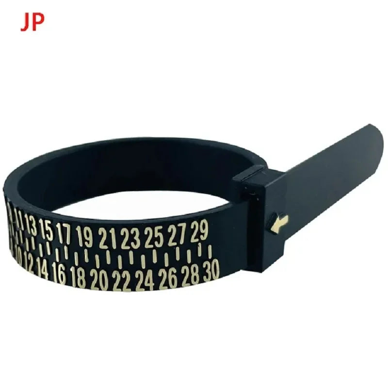 Universal Ring Sizer Gauge – Adjustable Plastic Finger Measuring Tool
