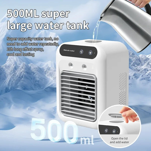 Portable Desktop Air Cooler with Humidifier
