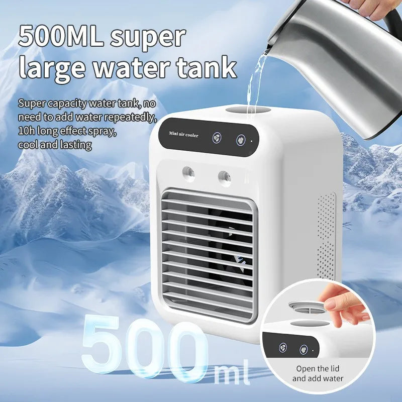 Portable Desktop Air Cooler with Humidifier