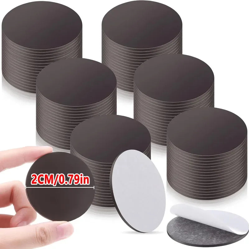 Self-Adhesive Round Magnet Dots for Crafts, Organization & Display