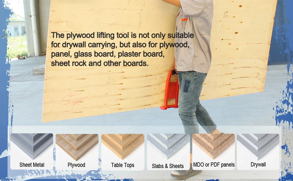 Heavy-Duty Panel Carrier for Plywood and Drywall