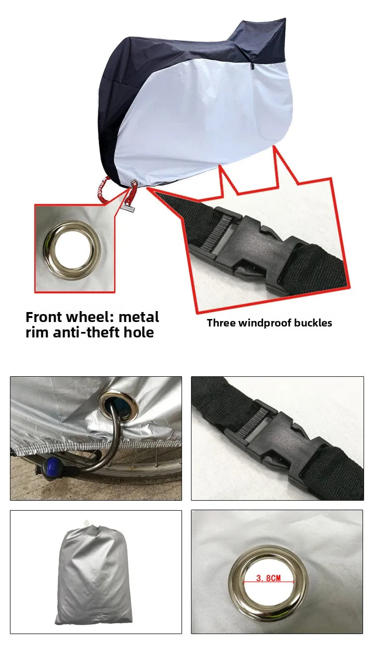Waterproof Bicycle Cover for Outdoor Storage