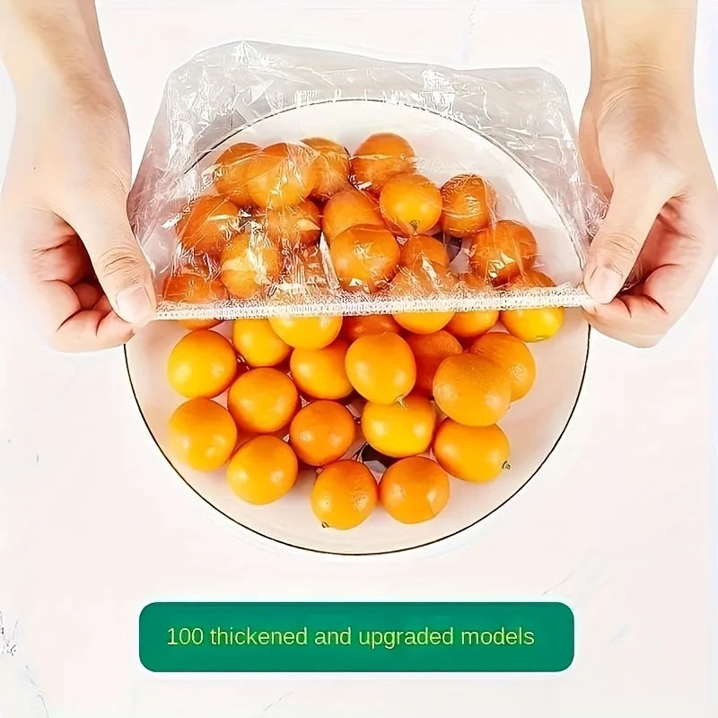 Reusable Silicone Food Covers - Set of 100