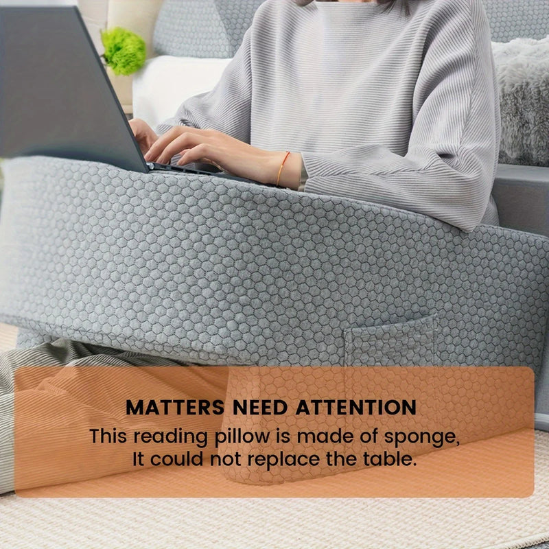 Extra Large Memory Foam Reading Pillow with Armrests