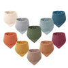 100% Cotton Muslin Baby Bibs with Adjustable Snaps – Multi-Use Drool & Burp Cloths (10/20/30 Pack)