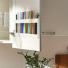 Acrylic Straw Dispenser with Adhesive Mount