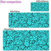 Large Cloud Pattern Desk Mat with Stitched Edges