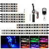 RGB Motorcycle Under-Glow LED Light Kit with Remote