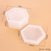 A white silicone jewelry box mold set with a lid shown from above and the side.