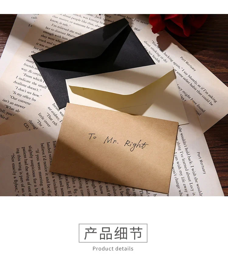 Classic Kraft Paper Envelopes with Window for Weddings & Gifts