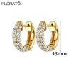 Minimalist CZ Huggie Hoop Earrings