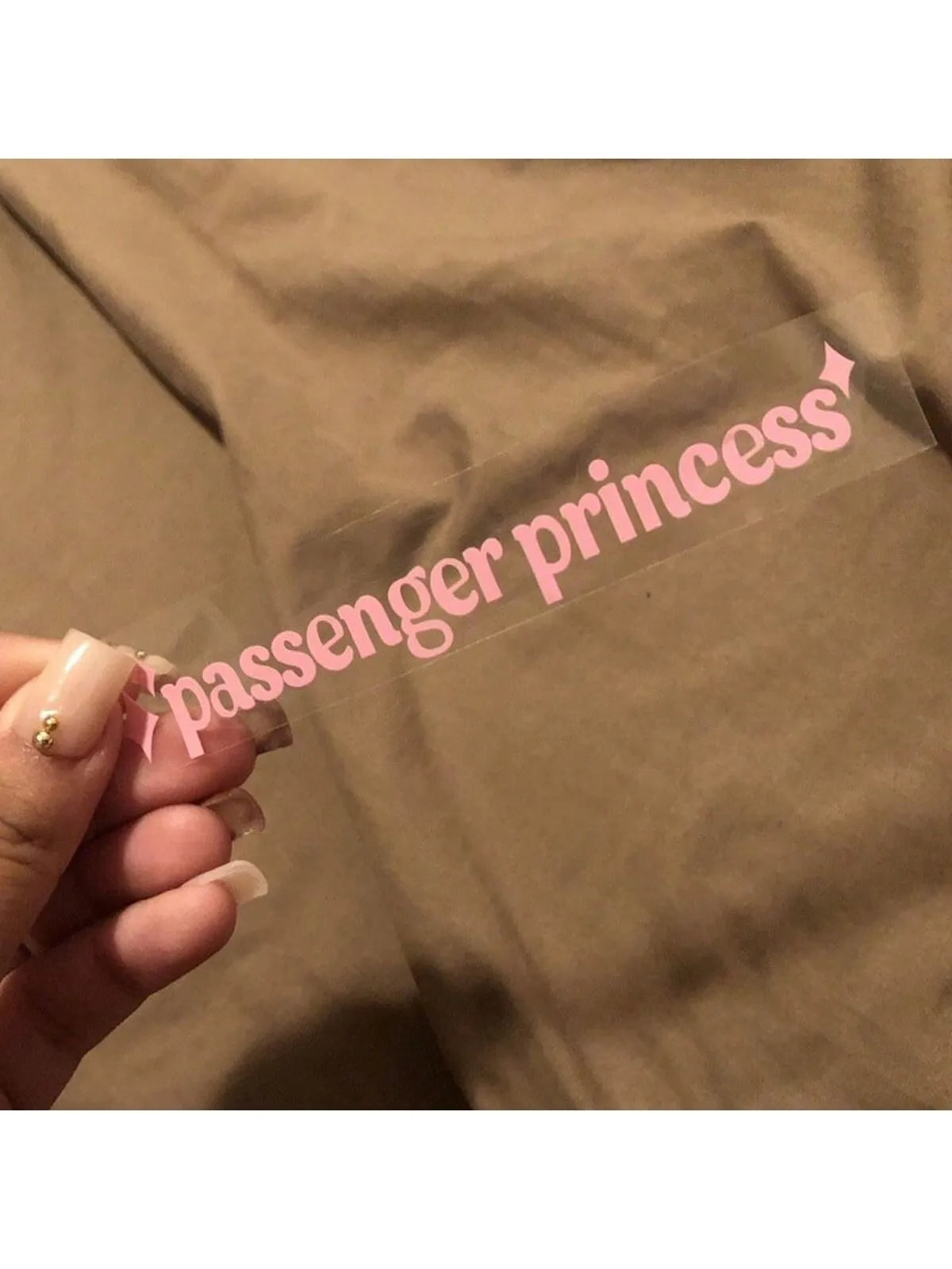 Passenger Princess Car Decal - Cute Waterproof Vinyl Sticker