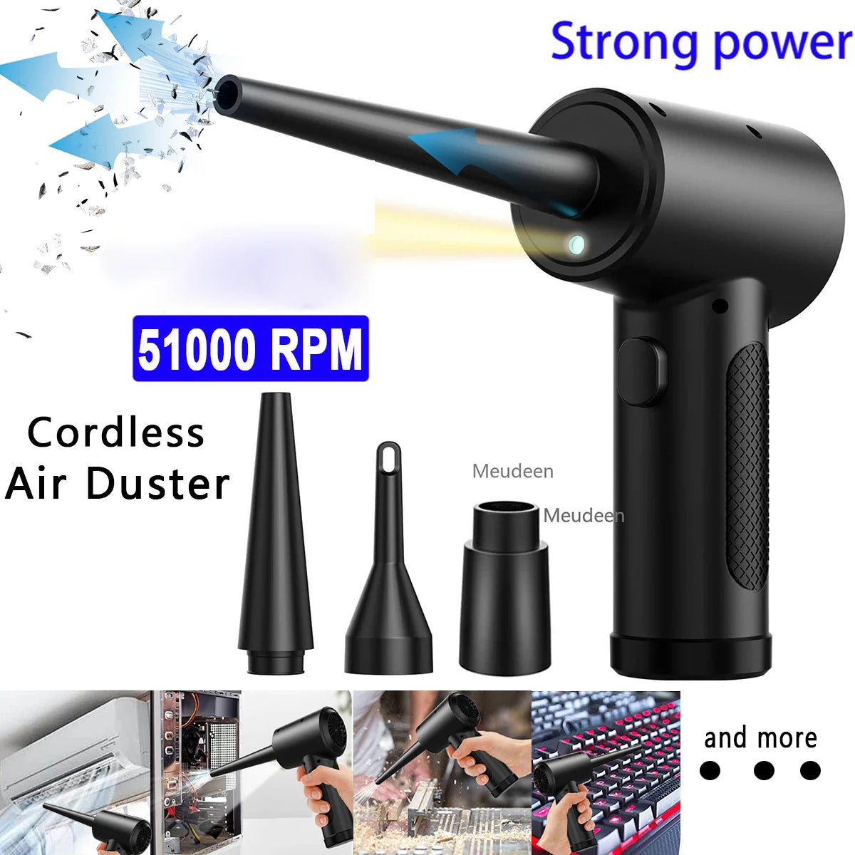Powerful Electric Air Duster for Electronics and Precision Cleaning
